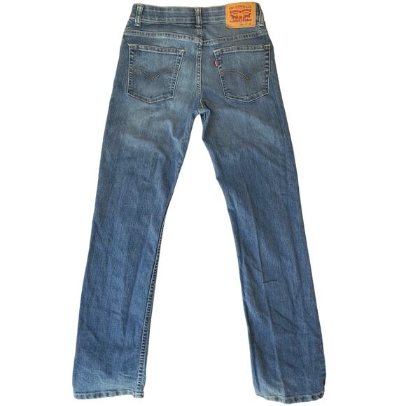 Levi’s Kid Slim Jeans size 14 REG W27 x L29 Blue Mid Rise Stretch Boot Cut - Picture 11 of 11